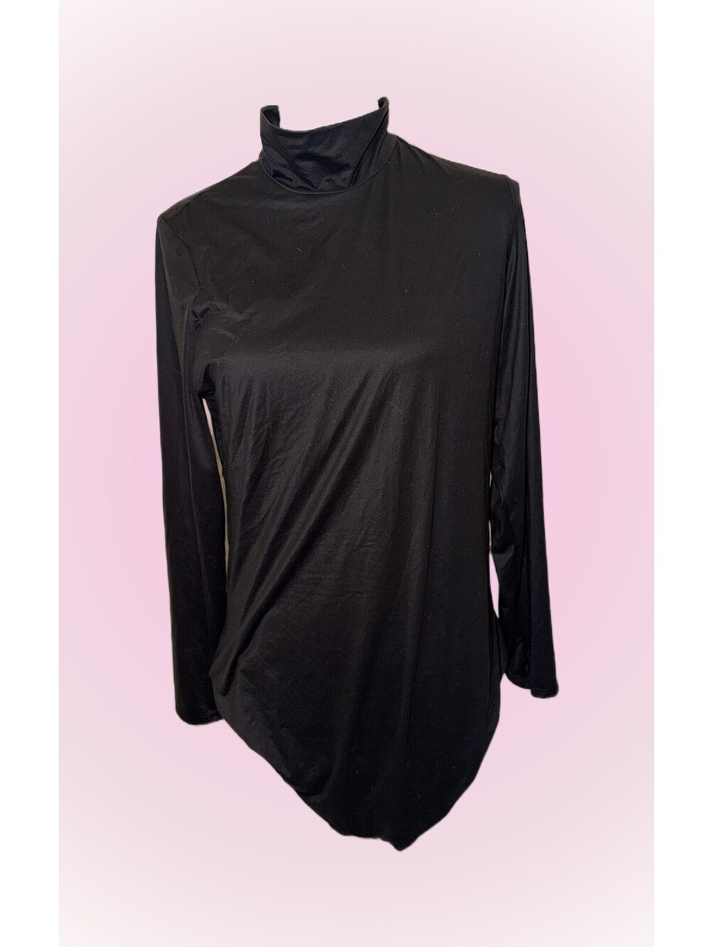 Victoria's Secret Pink Super Smooth & Soft Black Snap-Bottom Leotard | XXL